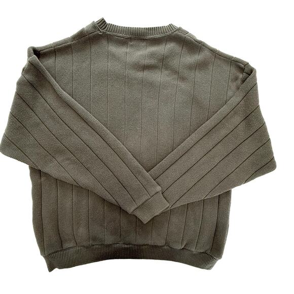 IZOD Sweater Men's XL Cotton Wide Knit Preppy Classic Ivy League Collegiate Fall - Picture 3 of 5